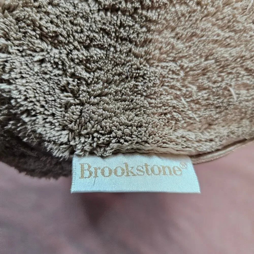 Brookstone Fleece Lumbar Support Pillow Sectional Back Cushion